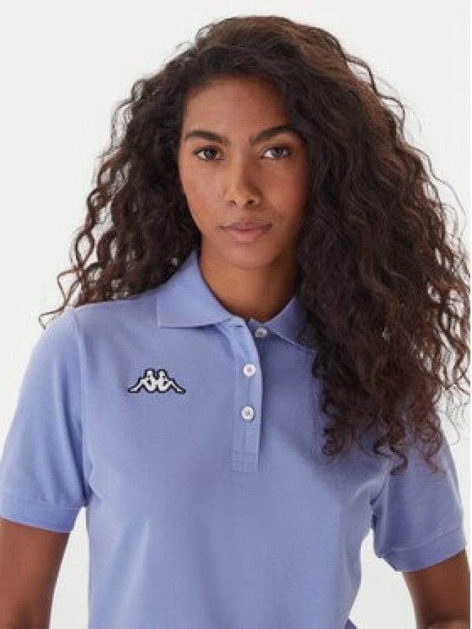 Kappa Polo Logo Sharas Wss 302B3C0 Fioletowy Regular Fit