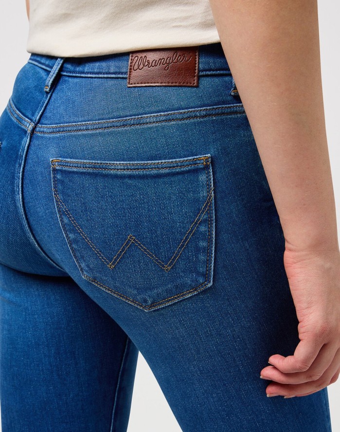 WRANGLER HIGH SKINNY DAMSKIE SPODNIE JEANSOWE JEANSY DŻINSY RUSTIC 112350940 W27H017957