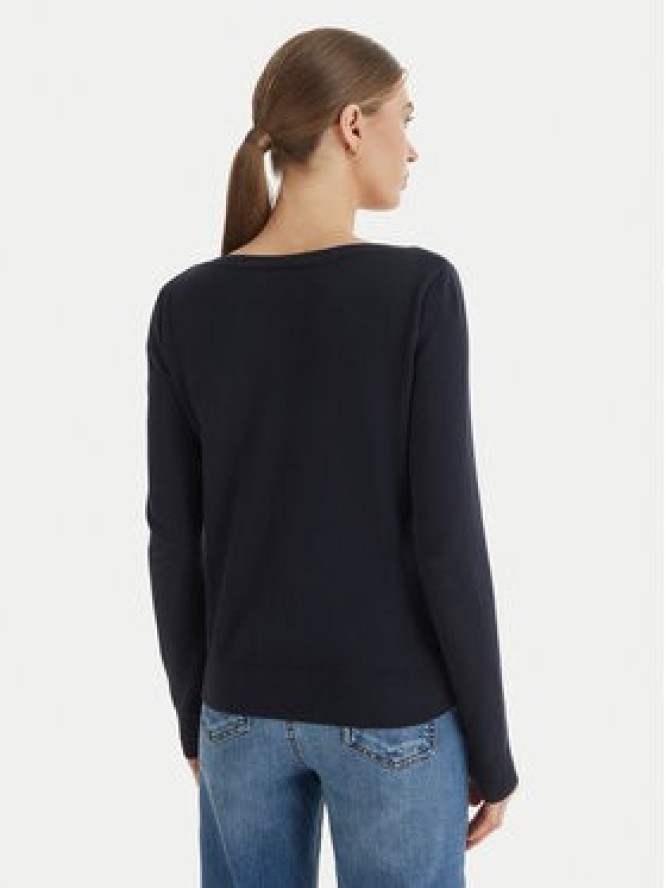 Tommy Hilfiger Sweter WW0WW42050 Granatowy Regular Fit