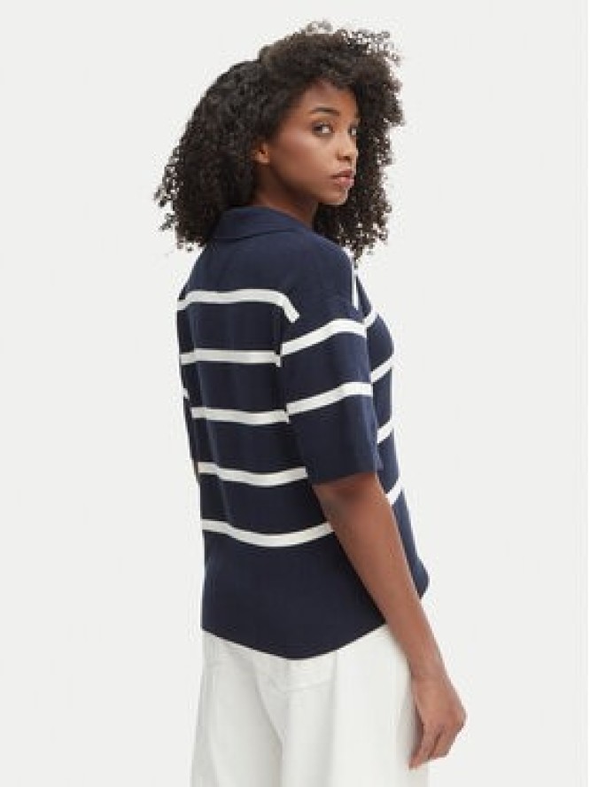 Tommy Hilfiger Sweter WW0WW45400 Granatowy Regular Fit