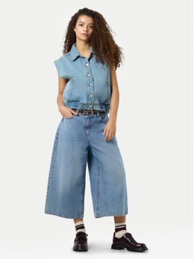 Noisy May Szorty jeansowe Windie 27034082 Niebieski Relaxed Fit