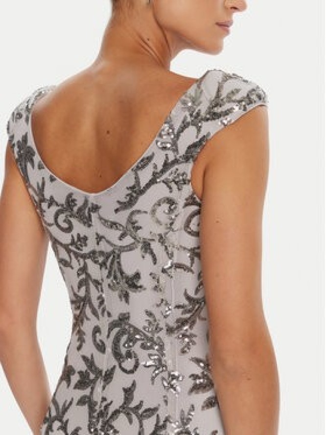 Rinascimento Sukienka wieczorowa CFC0125132003 Szary Slim Fit