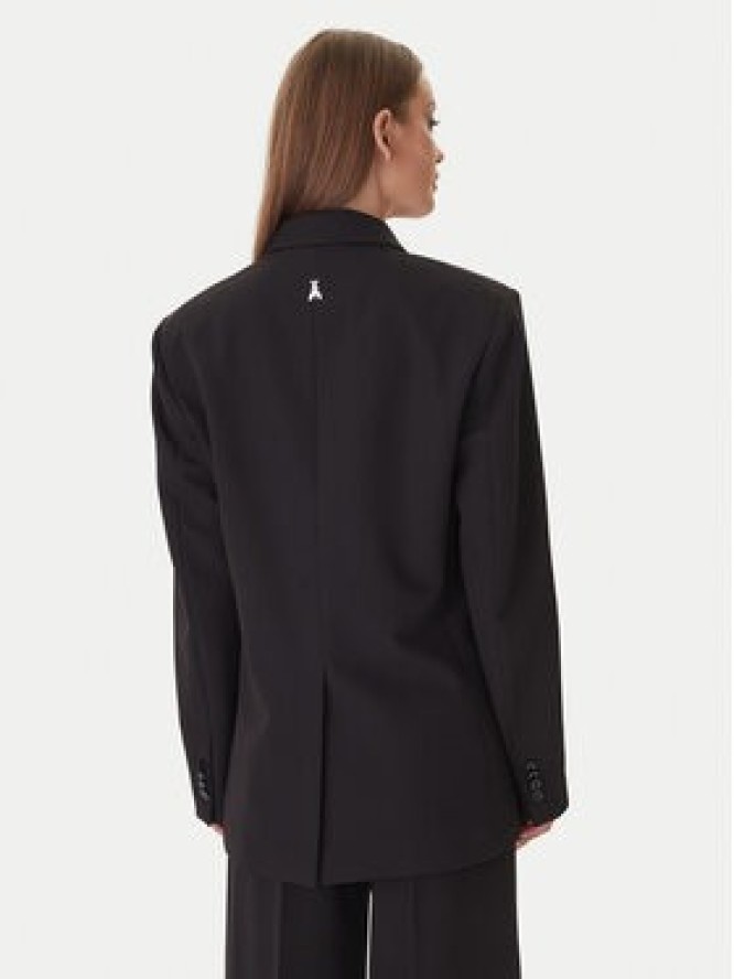 Patrizia Pepe Marynarka 2S1543 A498 Czarny Regular Fit