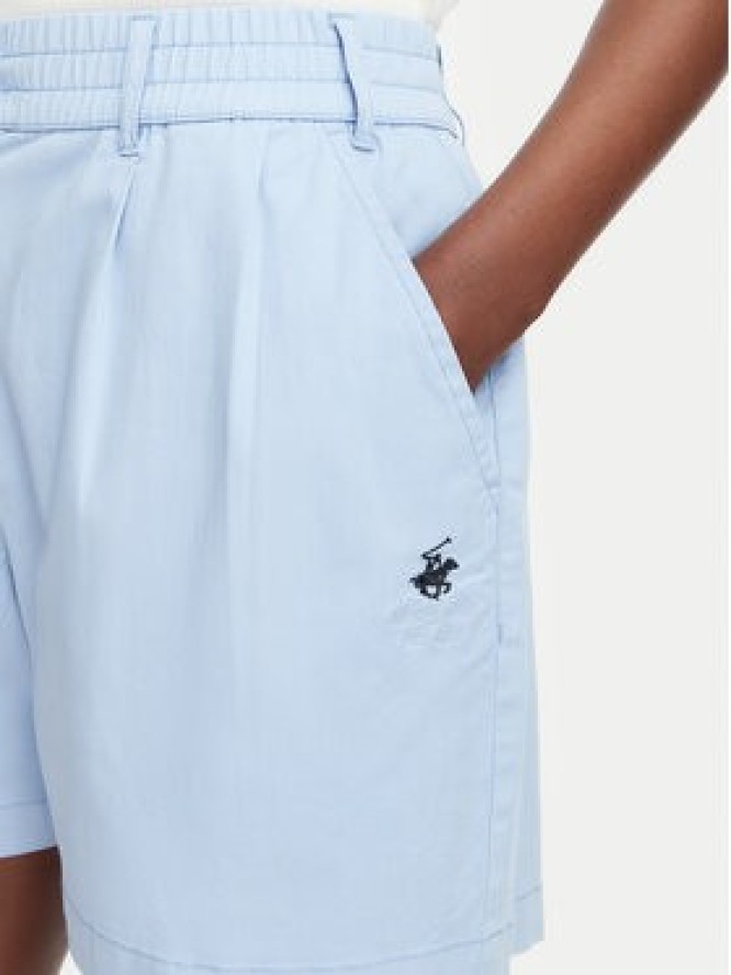Beverly Hills Polo Club Szorty materiałowe P-SS26W-B576580 Niebieski Regular Fit
