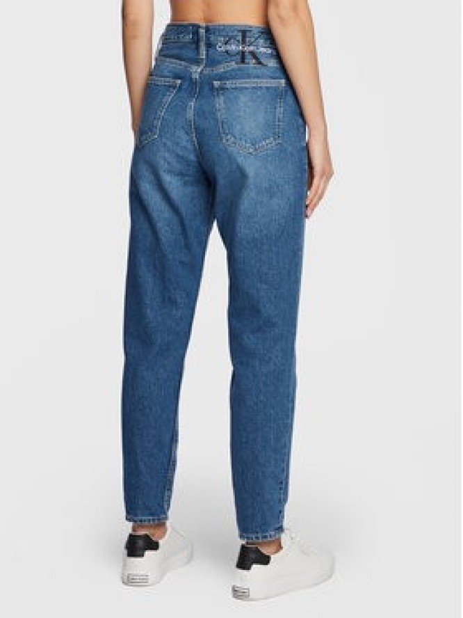 Calvin Klein Jeans Jeansy J20J220194 Niebieski Mom Fit