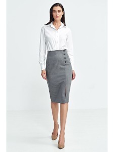 Nife Spódnica w kolorze szarym rozmiar: 40