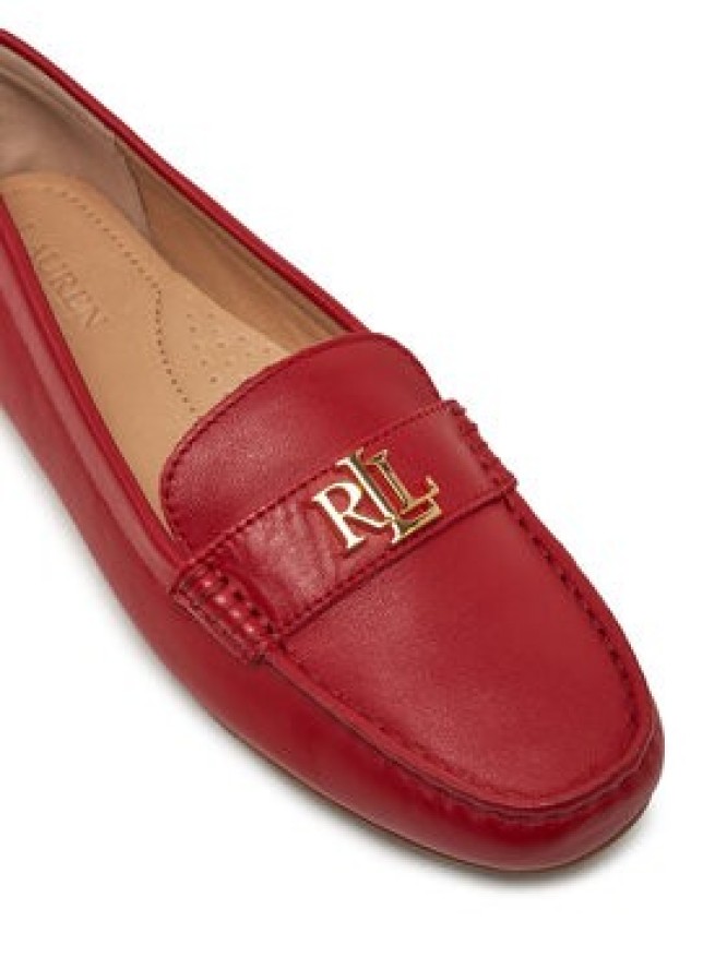 LAUREN RALPH LAUREN Mokasyny Barnsbury 802852847021 Czerwony