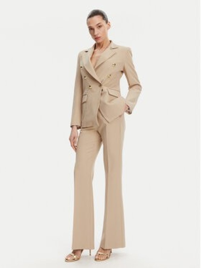 Maryley Spodnie materiałowe 25EB587/43PG Beżowy Regular Fit