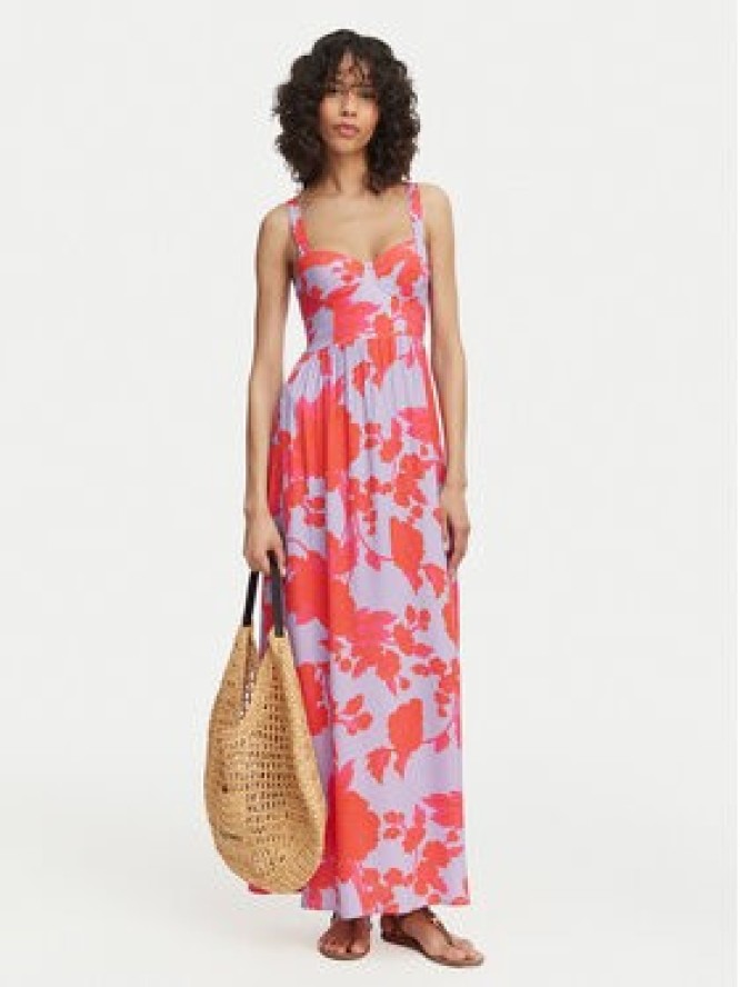 Maaji Sukienka letnia Lamary PT3024CLD001 Fioletowy Regular Fit