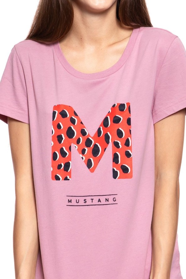 MUSTANG T SHIRT DAMSKI Alina C Print Lilas 1009028 8148