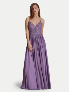 Hey Kyla Sukienka wieczorowa 5AI082HK Fioletowy Regular Fit