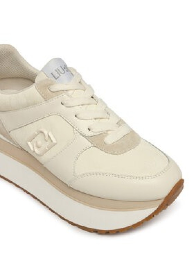 Liu Jo Sneakersy Maxi Wonder Plus 02 Bis BF6011 PX902 Kremowy