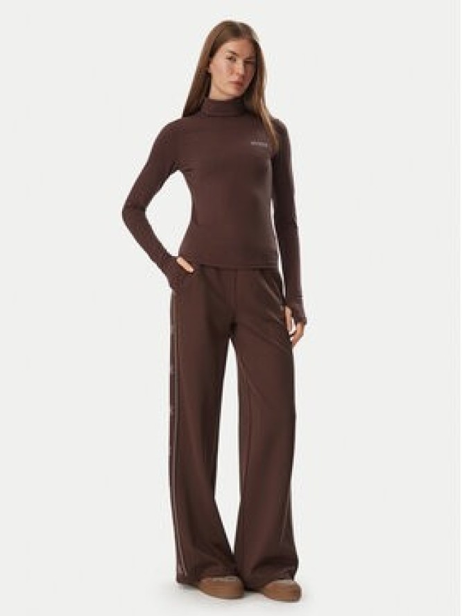 Guess Bluzka V6BP11 K6907 Brązowy ciemny Slim Fit