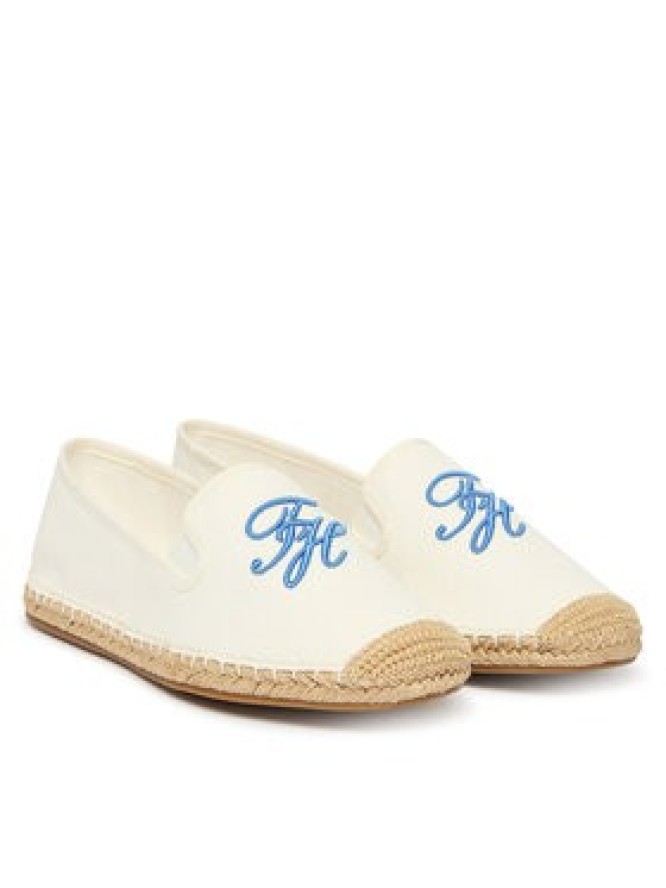 Tommy Hilfiger Espadryle Th Script Summer Espadrille FW0FW09240 Biały
