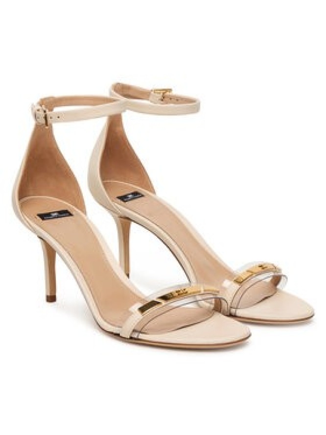 Elisabetta Franchi Sandały SA56L61E2 Écru