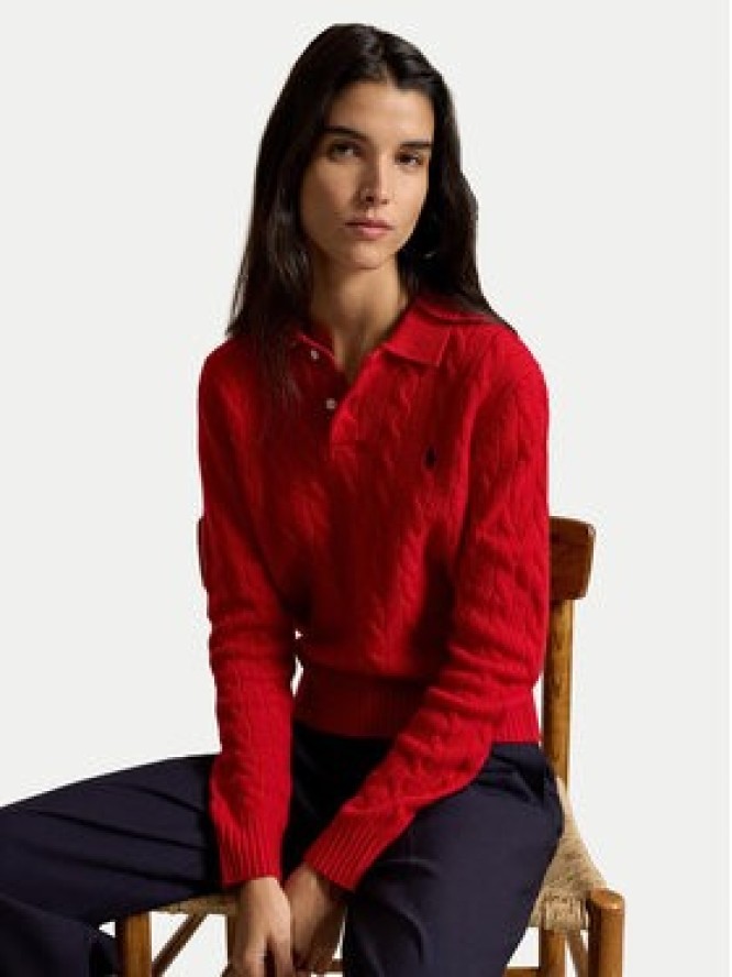 Polo Ralph Lauren Sweter 211972132501 Czerwony Regular Fit