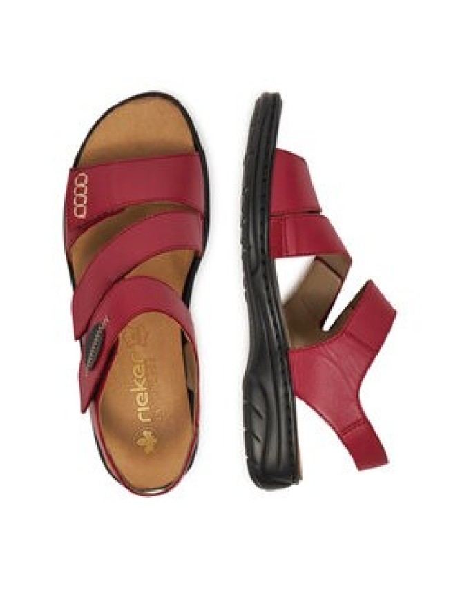 Rieker Sandały 64573-33 Czerwony