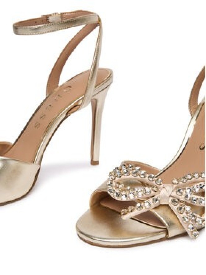 Guess Sandały FLFCR2 LEA03 Złoty