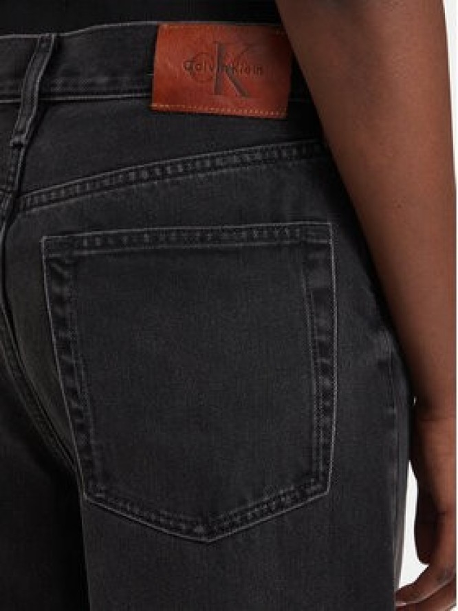 Calvin Klein Jeans Jeansy LV047E700G Czarny Wide Leg