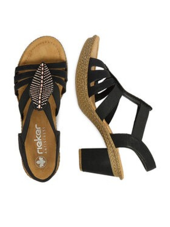 Rieker Sandały CEO-66526-00 Czarny