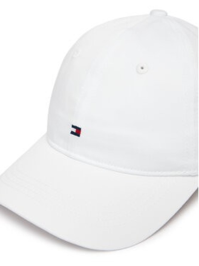 Tommy Hilfiger Czapka z daszkiem Th Flag Soft 6 Panel Cap AW0AW17781 Biały