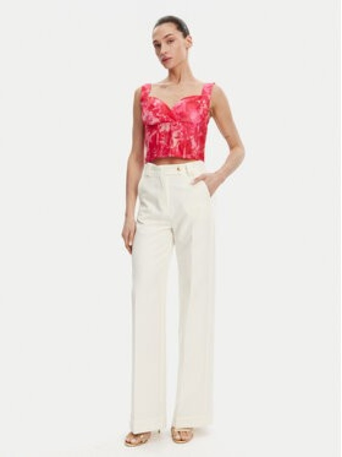 Fracomina Top FR25ST2024W775U6 Różowy Slim Fit