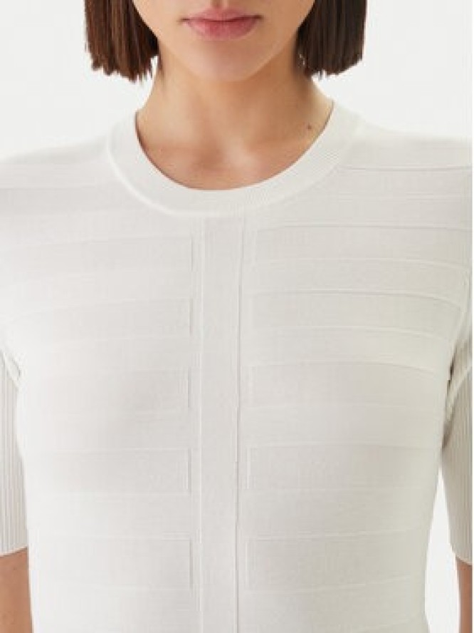 Morgan Bluzka 242-MENTHE Écru Slim Fit