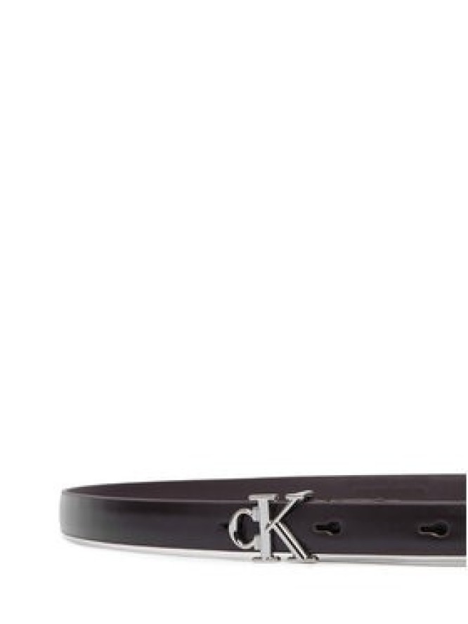 Calvin Klein Pasek Round Ck Buckle Smooth 15Mm LV04F7085G Czarny