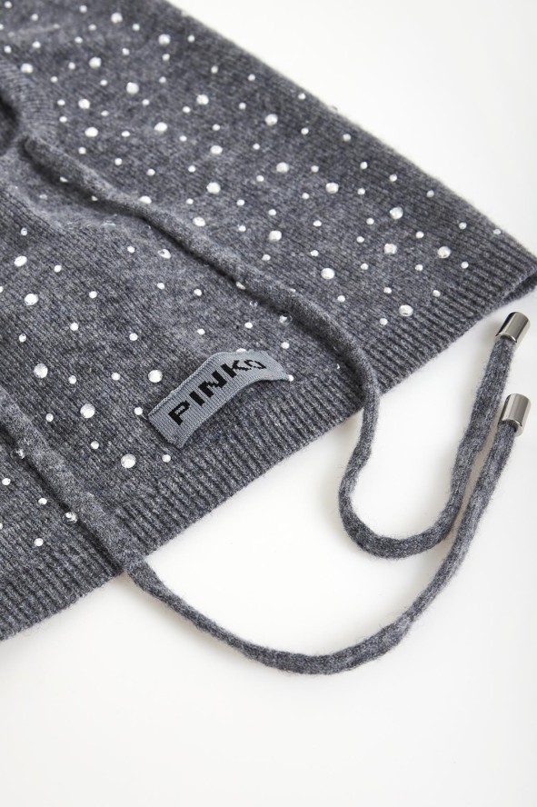 Kominiarka damska wełniana balaclava PINKO