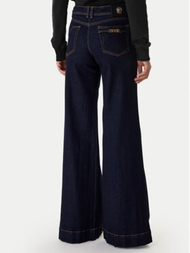 Versace Jeans Couture Jeansy 80HAB561 DW042L54 Granatowy Wide Leg