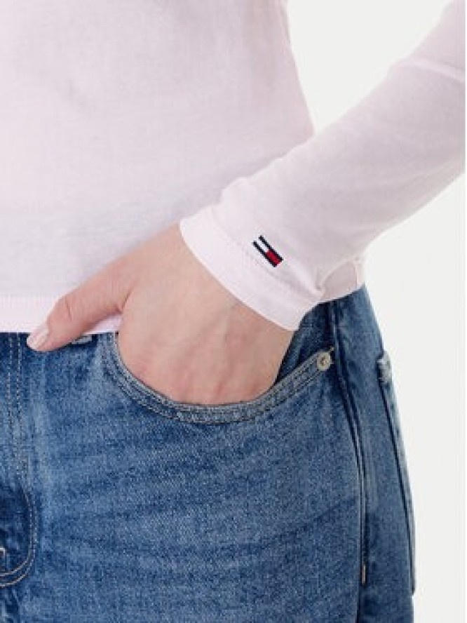 Tommy Jeans Bluzka Essential DW0DW21844 Różowy Regular Fit