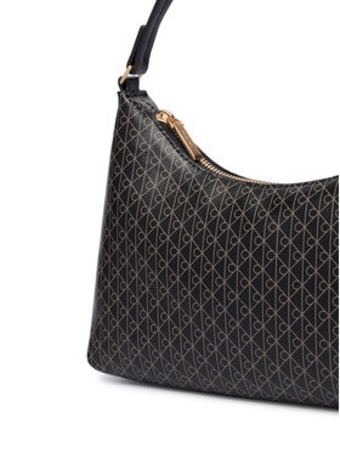 Calvin Klein Torebka Emblem Aop Small Shoulder Bag LV04F3889G Czarny
