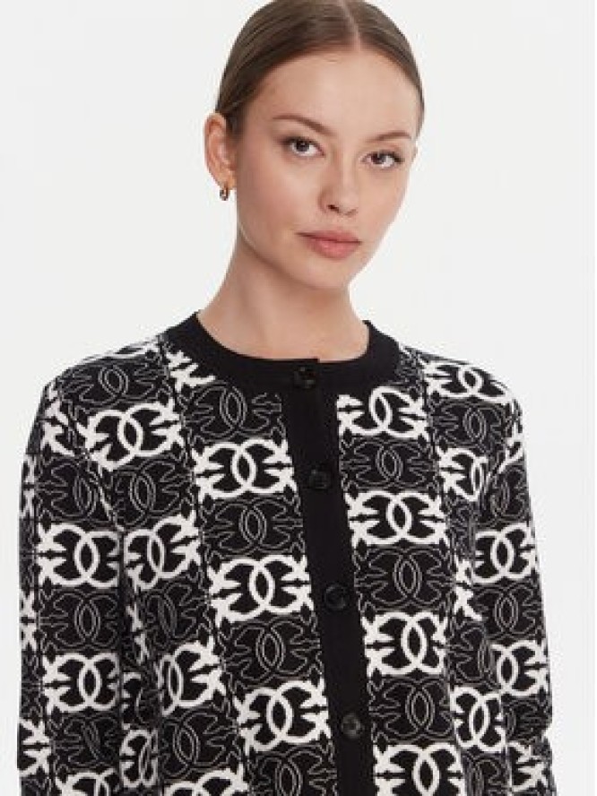 PINKO Kardigan Found Someone 106043 A2YD Czarny Regular Fit