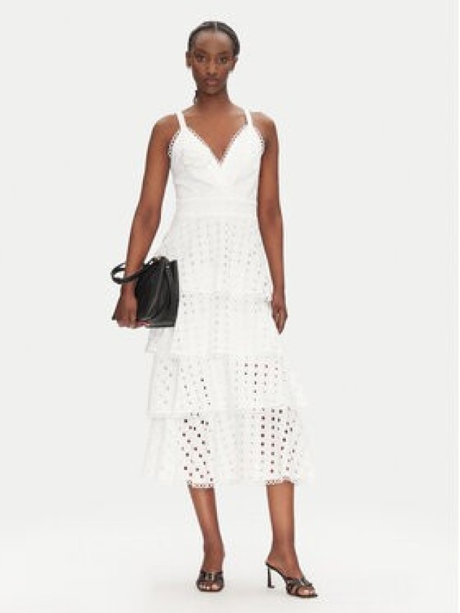 ACCESS FASHION Sukienka letnia 53-3396-264 Biały Regular Fit