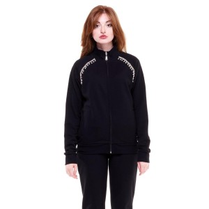 Bluza z bawełna z pełny zamek błyskawiczny na co dzień