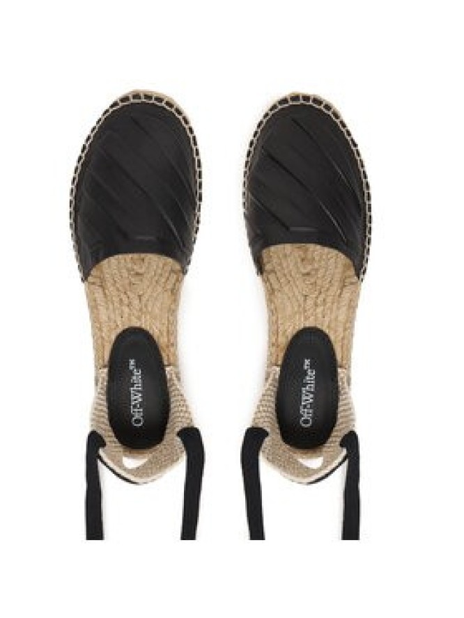 Off-White Espadryle OWIB015S23LEA0011010 Czarny