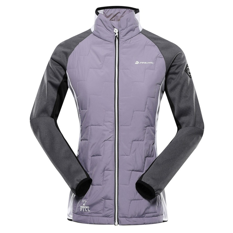 Bluza damska sportowa z wełną merino Alpine Pro Jorwa