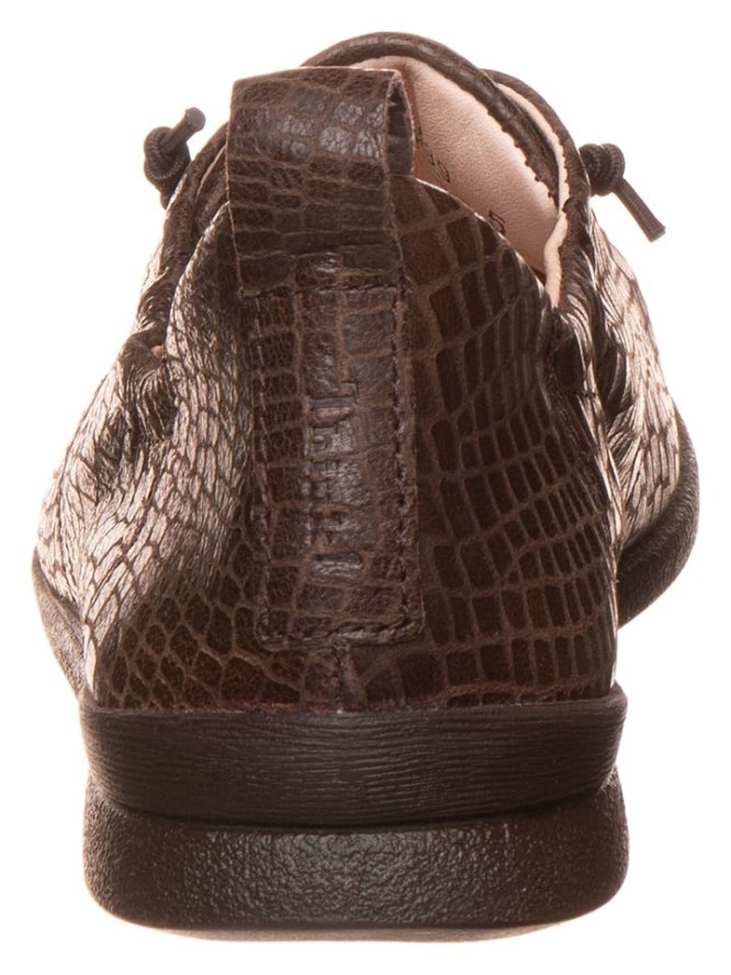 Think! Skórzane sneakersy w kolorze brązowym rozmiar: 41,5