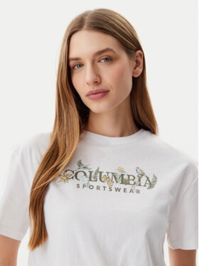 Columbia T-Shirt Rolling Bend™ 2119991 Biały Regular Fit