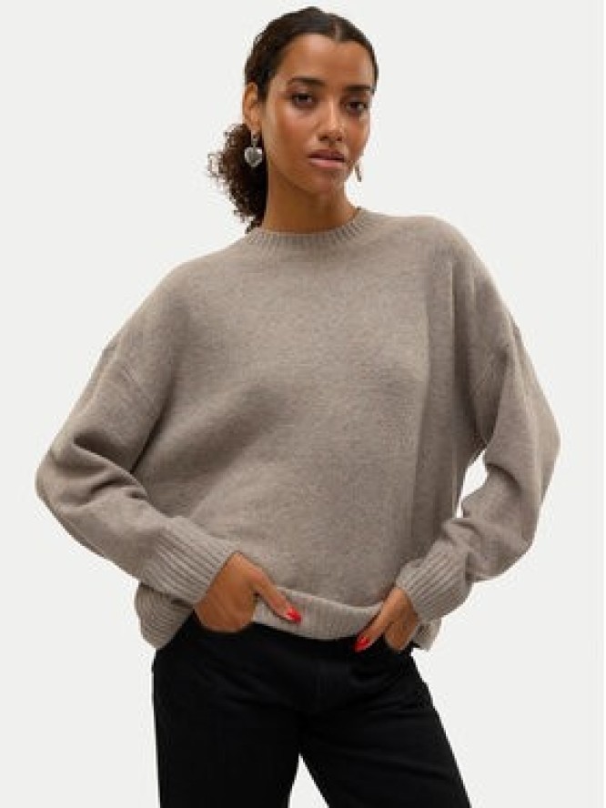Vero Moda Sweter Boom 10320463 Szary Loose Fit