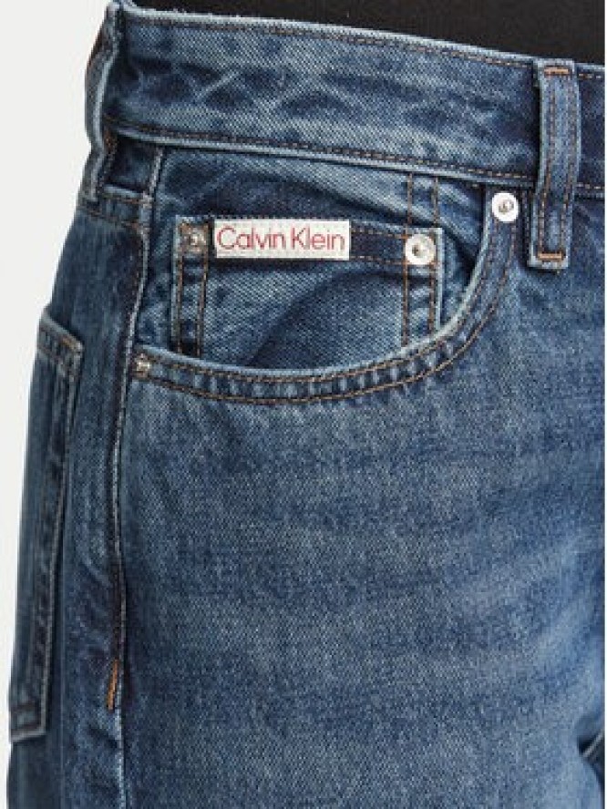 Calvin Klein Jeans Jeansy 90s LV047H722G Granatowy Straight Fit