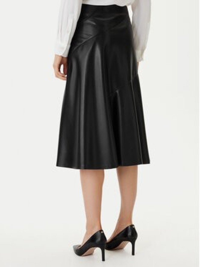 BOSS Spódnica z imitacji skóry Vicena1 50556926 Czarny Regular Fit