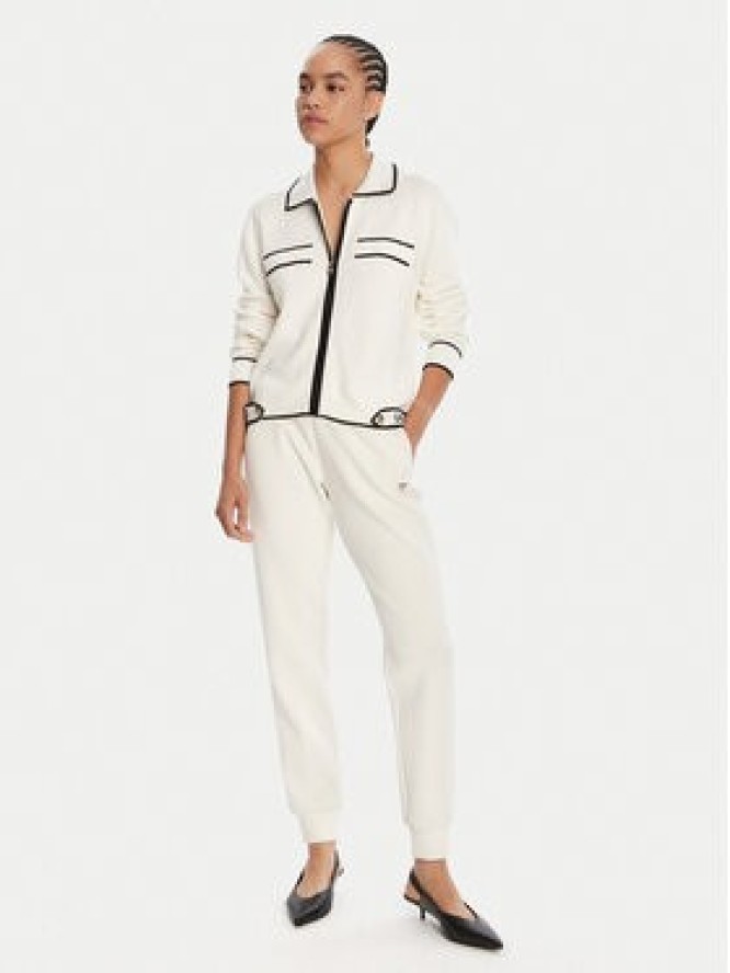 Liu Jo Sport Kardigan TF5250 MS59L Écru Regular Fit