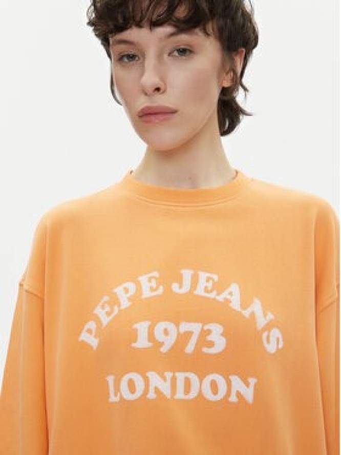 Pepe Jeans Bluza Venus PL581487 Pomarańczowy Loose Fit
