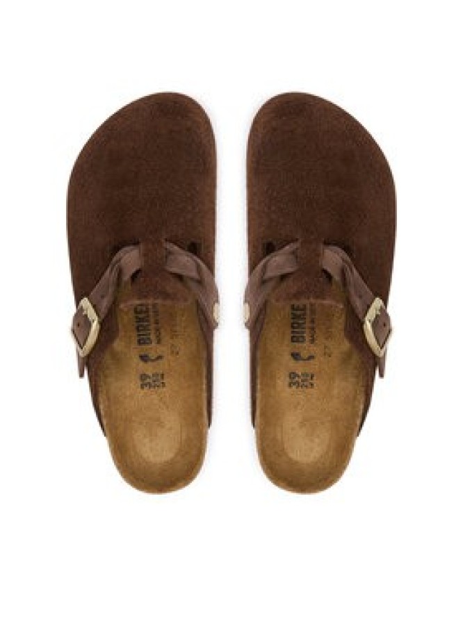 Birkenstock Klapki Boston Braided 1031716 Brązowy