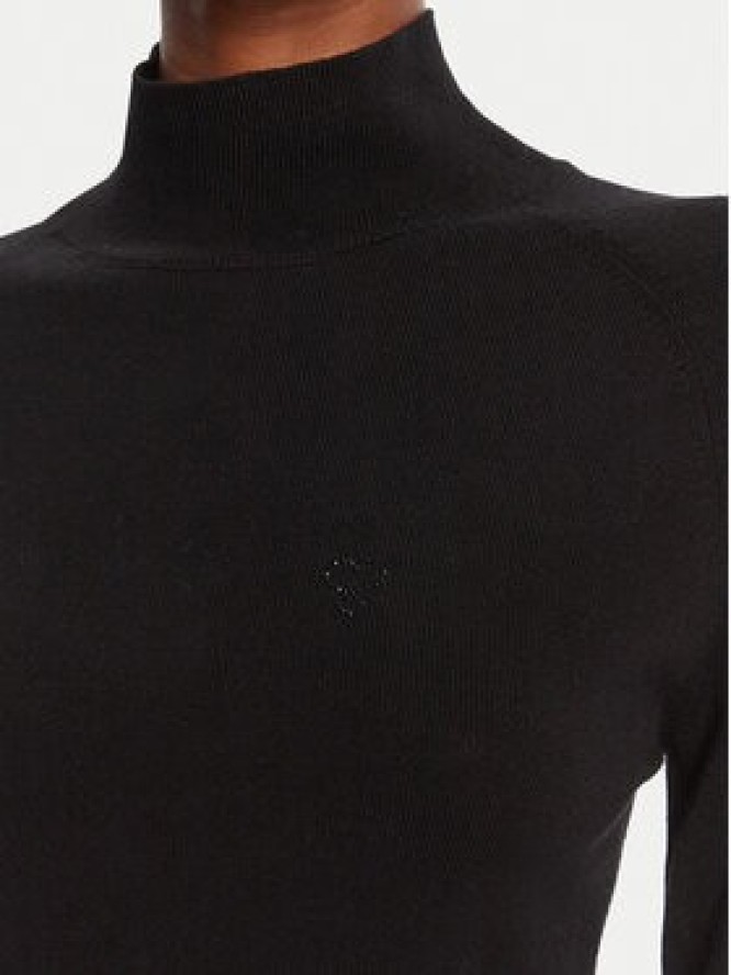 LOLA CASADEMUNT Golf LF2515007 Czarny Regular Fit