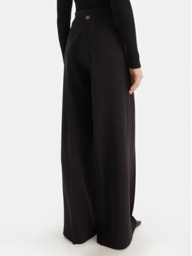TWINSET Spodnie palazzo 252TT2401 Czarny Wide Leg