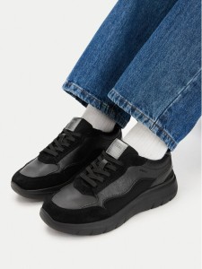 Geox Sneakersy D Plummery D65YNA 5422 C9999 Czarny