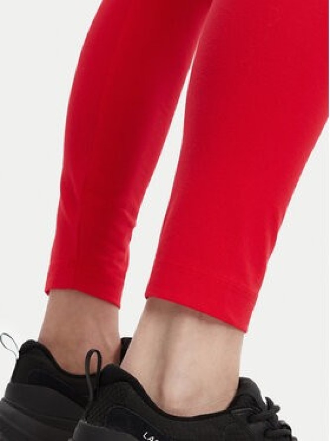 adidas Legginsy Essentials Big Logo JH1187 Czerwony Slim Fit