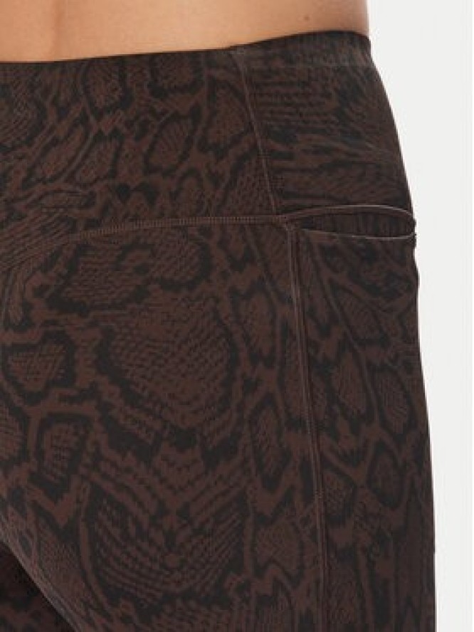 adidas Legginsy Optime Primelift Snake KG0529 Brązowy